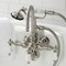 Kingston Brass CA9T8 3-3/8" Tub Wall Mount Clawfoot Tub Faucet with Hand Shower, Brushed Nickel CA9T8 - alternate 4